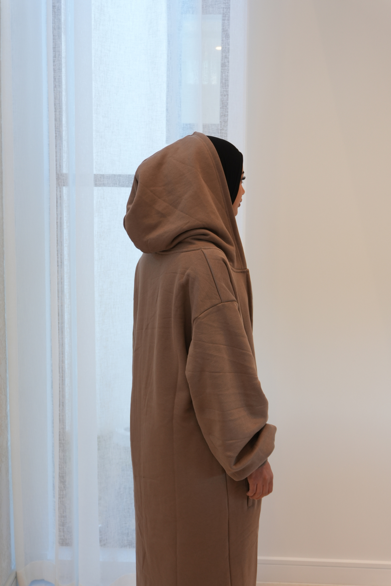 Sirat Oversized Jacket | Nude