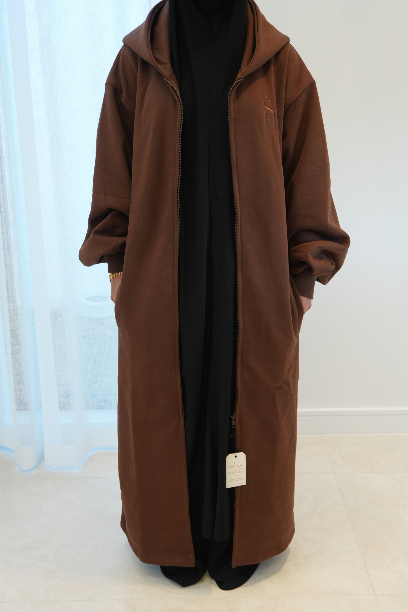 Sirat Oversized Jacket | Dark Chocolate