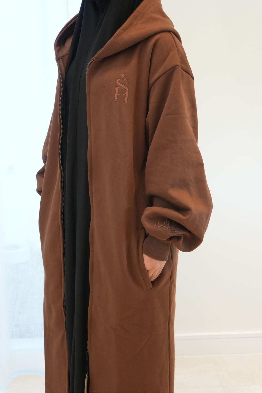 Sirat Oversized Jacket | Dark Chocolate