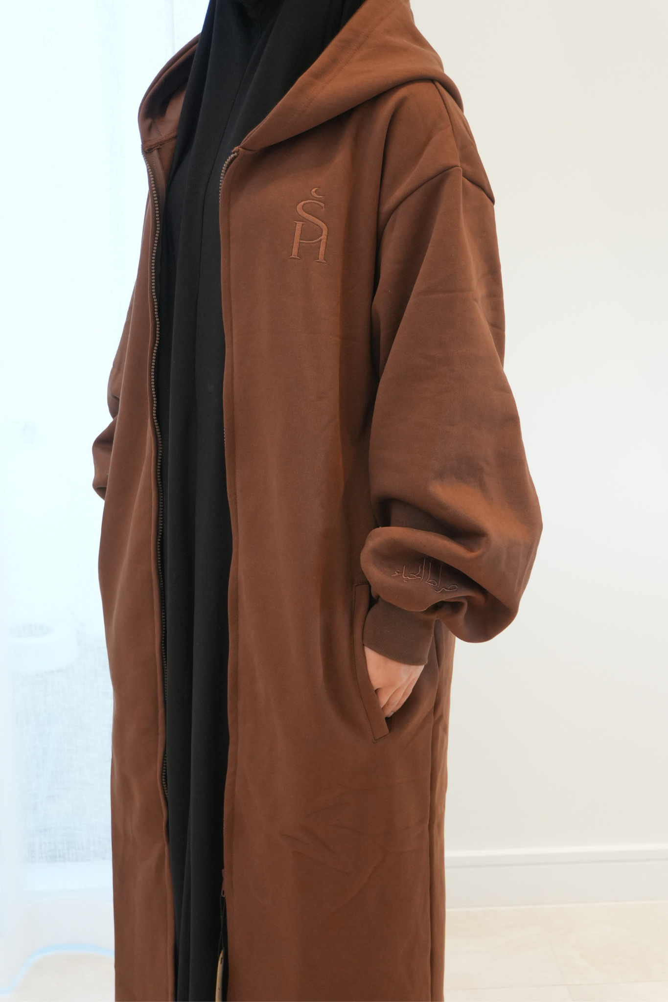 Sirat Oversized Jacket | Dark Chocolate